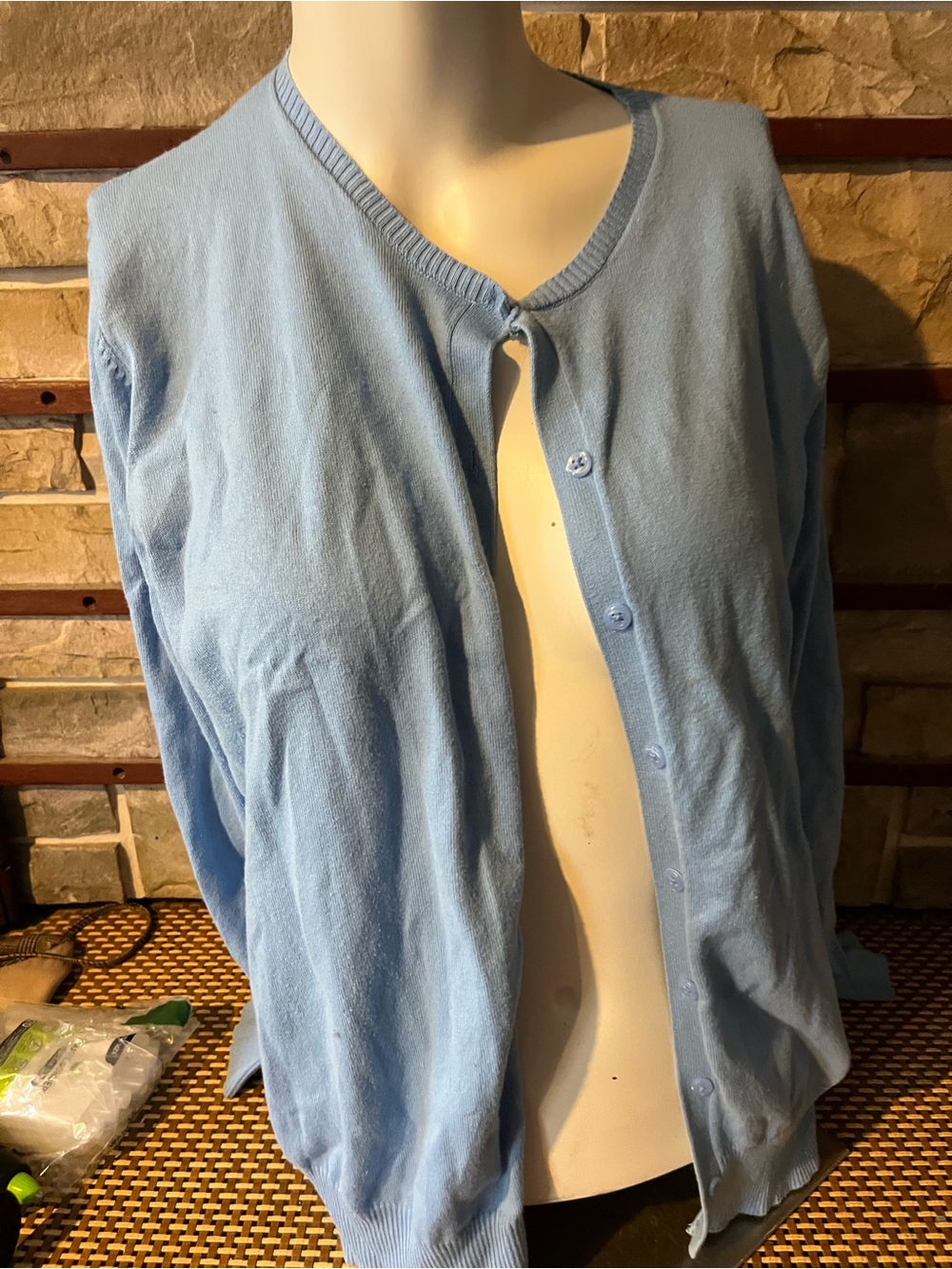 Eddie Bauer XXL Light Blue Cardigan